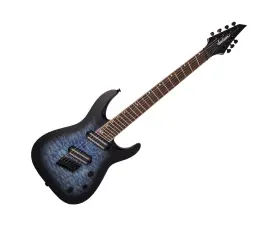 Slatx7q Jackson 885978424320 X Series Soloist Arch Top Ms - Trans Blue Burst With Laurel Fb