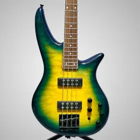 Isj2501070 Jackson X Series Spectra Bass Sbxq Iv 4 String Electric Guitar - Amber Blue