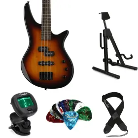 Js2tbessbun Jackson Spectra Js2 Bass Guitar Essentials Bundle - Tobacco Burst
