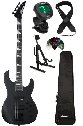 Js3cbasbkessbn Jackson Concert Bass Js3 Essentials Bundle - Satin Black