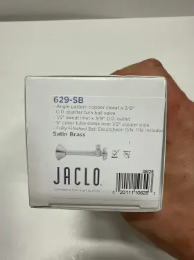 Jaclo 020111106293 629-sb 1/2 Inch Swt X 3/8 Od Angle Extension Stop Satin Brass