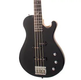 Oeb990bk Journey Instruments Overhead Electric Black Travel Bass Guitar