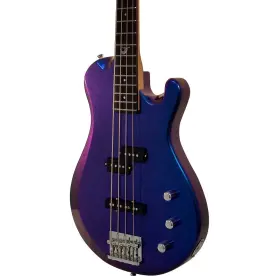 Oeb990bp Journey Instruments Overhead Electric Blue Purple Color-shift Travel Bass Guitar