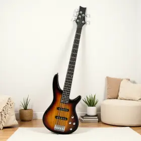 Jt-71595120 Juhomiee Ib 5-string Jazz Bass Guitar - J-pickups Basswood Body Maple Neck Sunburst