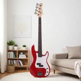 Jt-38003800 Jutoop 4-string P-bass Electric Guitar Set - Basswood Split Single Ss Pickups And Amp