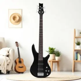 Jt-50720772 Jutoop Ib 5-string Electric Bass Guitar Set - Basswood Body Ss Pickups And Black