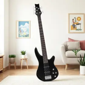 Jt-52057000 Jutoop Ib 5-string Electric Bass Guitar Set - Basswood Body Ss Pickups Amp And Black