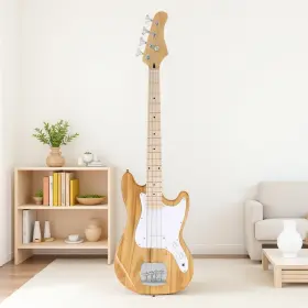 Jt-66988663 Jutoop 4-string P-bass Electric Guitar Set - Basswood Body Single-coil Pickup Natural