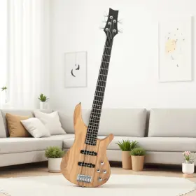Jt-15592850 Jutrend Ib 5-string Electric Bass Guitar Set - Basswood Body Natural And Ss Pickups