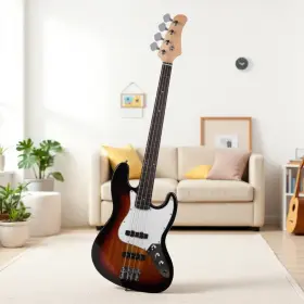 Jt-39215023 Jutrend 4-string Jazz Bass Electric Guitar Set - Basswood Body Sunburst And Ss Pickups