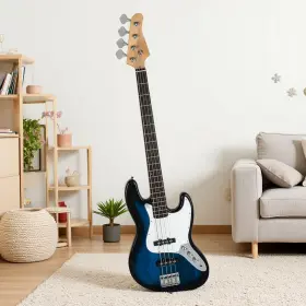 Jt-43583731 Jutrend 4-string Jazz Bass Electric Guitar Set - Basswood Body Blue And Ss Pickups