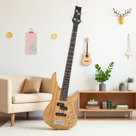Jt-90573242 Jutrend Ib 4-string Electric Bass Guitar Set - Basswood Natural And Dual Open Sss Pickups