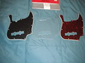 Jb649 Kaish Jb Sku 649 Pickguards Jazz Bass 4 String Pickgard 10 Hole By 3 Count