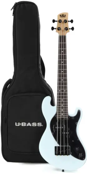 Kala 810054345091 Solidbody U-bass Electric Bass Guitar - Powder Blue