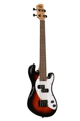 Kala Brand Music Co. 812040010778 Solid Body 4-string Tobacco Burst Fretless U Bass