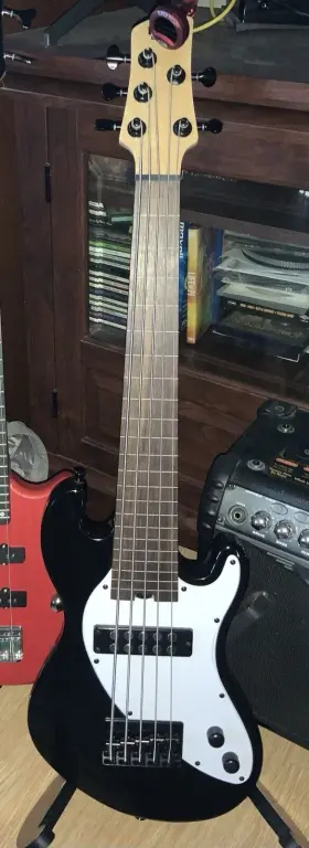 Ubass-sb5-bk-fl Kala Solid Body Fretless 5-string Electric U-bass Laurel Fingerboard Jet Black