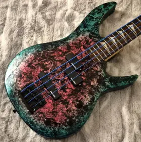 Gtx53 Kaman Ovation - 1989 Watermelon Burst 4-string Bass Pj Pickups