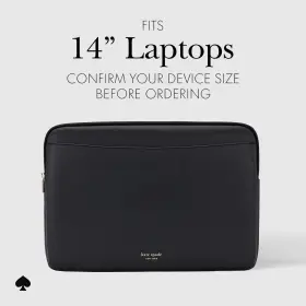 Kate Spade 840171749472 New York Black Saffiano Sleeve - Laptop 14 Inch
