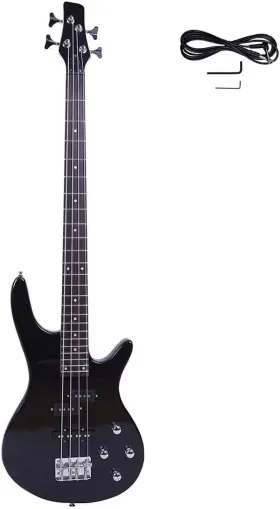 Kcelarec 445052680641 Electric Bass Guitar Full Size 4 String Exquisite Stylish With Po