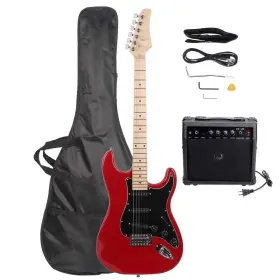 Kcelarec 762102127060 Electric Guitar 39 Inch Complete Beginner Starter Kit Full Size With 20w Amp