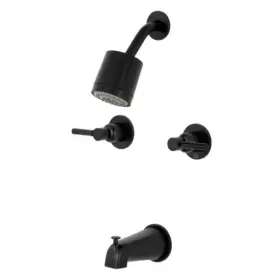 Kbx8140dl Kingston Brass 663370583483 Concord Two-handle Tub And Shower Faucet Matte Black