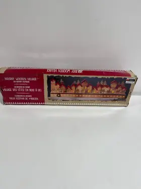Kirkland 191421156794 30 Inch Holiday Wooden Village Led Advent Calendar