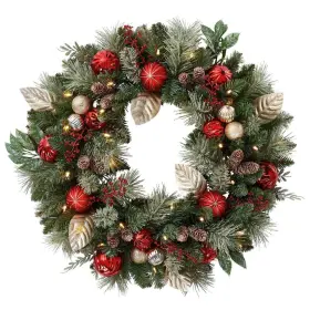 Kirkland 889798261868 76.2 Cm 30 Inch Pre-lit Wreath With 50 Battery Operated Led Lights