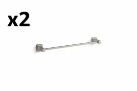 Kohler 885612915702 2 X Riff 24 Inch Single Towel Bar In Vibrant Brushed Nickel