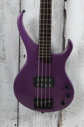 Kramer 711106081946 D-1 Bass 4 String Electric Guitar Thundercracker Purple Metallic