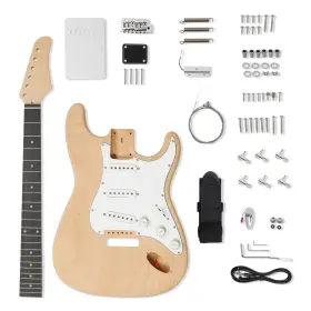 Diyst364 Ktaxon Diy Electric Guitar Kit With Mahogany Body Kst Style 6 Strings K