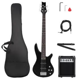 Guitar-0035 Ktaxon Electric Bass Guitar 5 String With 20 Watt Amplifier Jb Ty