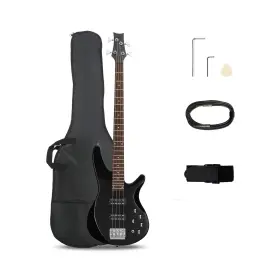 Kx-bass2-331 Ktaxon 4 String Electric Bass Guitar Full Size Standard Right Handed Rosewoo