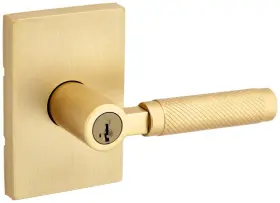 740pvlrct-s Kwikset 883351958837 Prava Single Cylinder Keyed Entry Lever Set - Brass