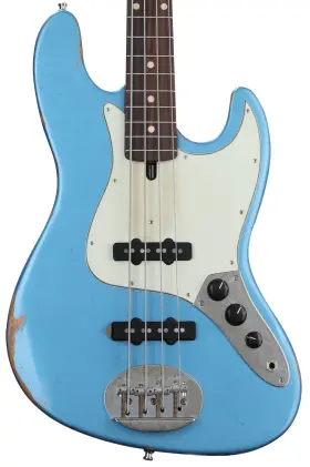 4460usc-rm-rw-lpb-rlc Lakland Usa Classic 44-60 Aged Bass Guitar - Lake Placid Blue Sweetwater