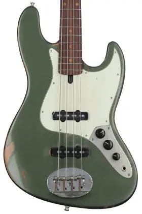 4460usc-rm-rw-sg-rlc Lakland Usa Classic 44-60 Aged Bass Guitar - Sherwood Green Sweetwater