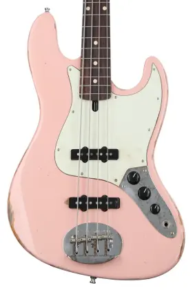 4460usc-rm-rw-sp-rlc Lakland Usa Classic 44-60 Aged Bass Guitar - Shell Pink Sweetwater Exclusive