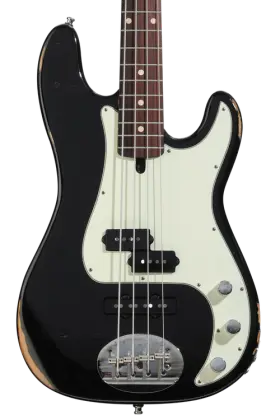 Lakland 4464pjusc-rm-rw-bk-rlc Usa Classic 44-64 Pj Bass Guitar - Aged Black