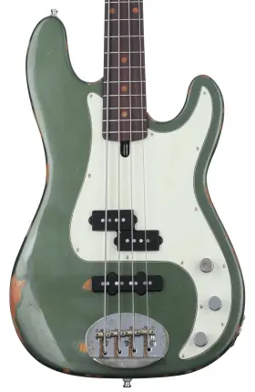4464pjusc-rm-rw-sg-rlc Lakland Usa Classic 44-64 Pj Aged Bass Guitar - Sherwood Green Sweetwater