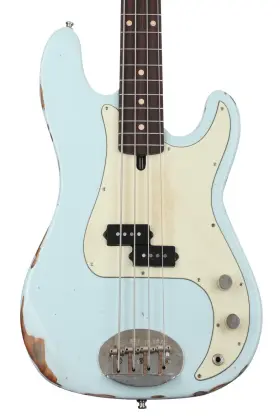 4464usc-rm-rw-sb-rlc Lakland Usa Classic 44-64 Aged Bass Guitar - Sonic Blue Sweetwater Exclusive