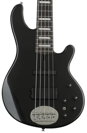 55-02c-e-bks Lakland Skyline 55-02 Custom Bass Guitar - Black Sparkle With Ebony Fingerboard