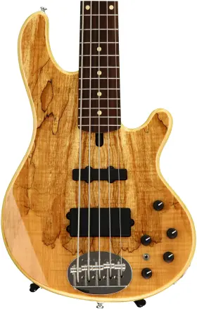 55-02spalt-r-nat Lakland Skyline 55-02 Deluxe 5-string Bass Guitar - Spalted Rosewood