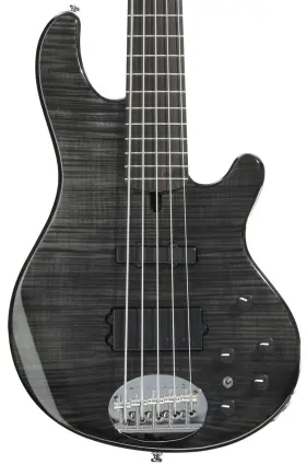 5502f-e-tbk-naths Lakland Skyline 55-02 Deluxe Bass Guitar - Transparent Black Sweetwater