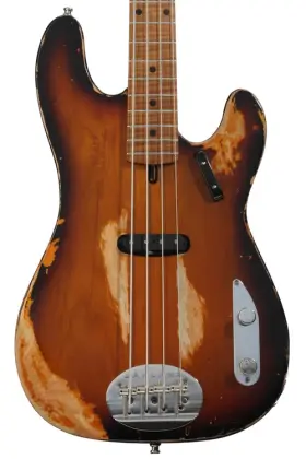 Lakland 810401014212 Usa 44-51 Electric Bass Guitar - Aged Sunburst Sweetwater Exclusive
