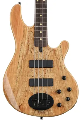 L4401dspaltrw-bkhw Lakland Skyline 44-01 Deluxe Bass Guitar - Spalted Maple