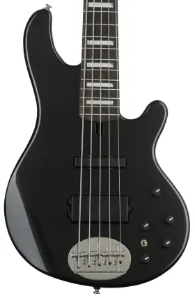 L5502custom-bks-e Lakland Skyline 55-02 Custom Bass Guitar - Black Sparkle With Ebony Fingerboard