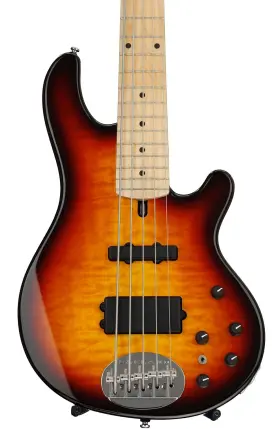 L5502qmhb Lakland Skyline 55-02 Deluxe Bass Guitar - Honey Burst With Maple Fingerboard