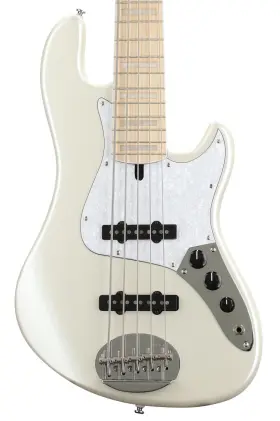 Ldj5mwpxx Lakland Skyline Darryl Jones Dj-5 Bass Guitar - White Pearl With Maple