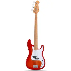Pb-400 Leo Jaymz 765569993575 4 String 34 Inch Scale Electric P Bass Guitar Mahogany Body And Ash Veene