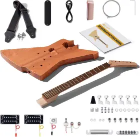 Sngk008 Leo Jaymz Diy Electric Guitar Kits - Mahogany Body Neck And Ax