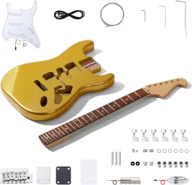 Yg-008 Leo Jaymz Diy St Style Electric Guitar 25.5 Inches Gold
